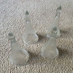 French stemless champagne glasses—vintage champagne flutes (4)